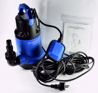 Насос дренажный ADS-1700 AQUARIO (Мощность P1= 750 Вт, Макс.напор = 10 м, Макс.расход= 280 л/мин)